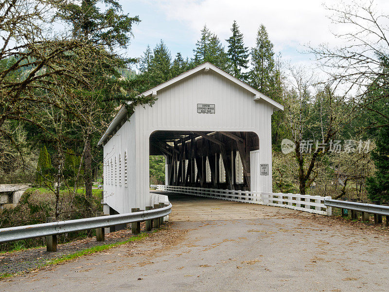 Dorena Covered Bridge Lane县俄勒冈州